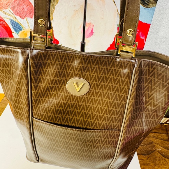 Valentino Garavani Brown Monogram Tote - Picture 14 of 15